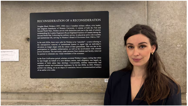 Artist Dara Vandor in Weldon Library